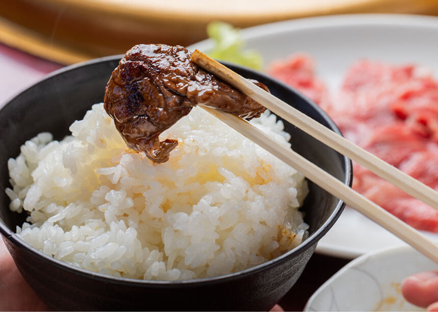 ご飯とカルビ